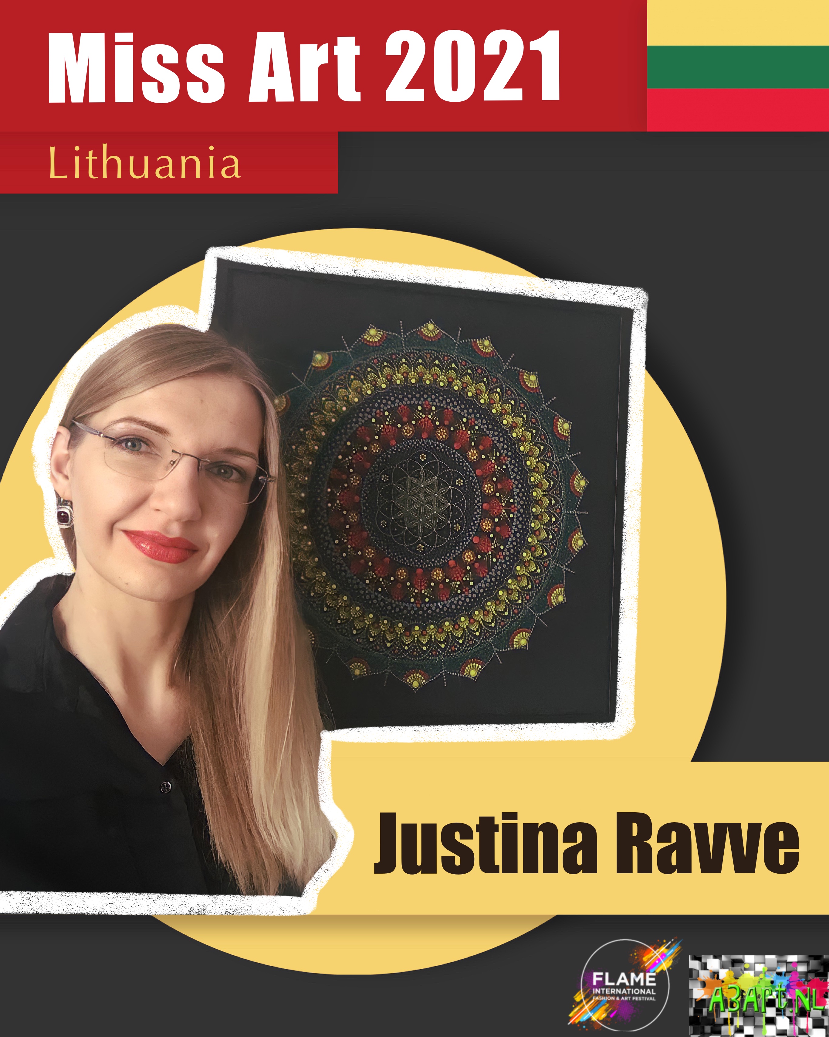 Miss art Lithuania Justina Ravve